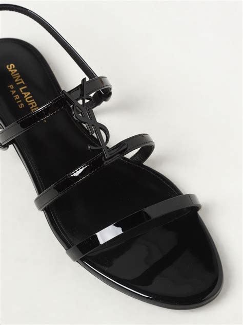 Sandali Yves saint laurent in Vernice Nero taglia 37 IT .